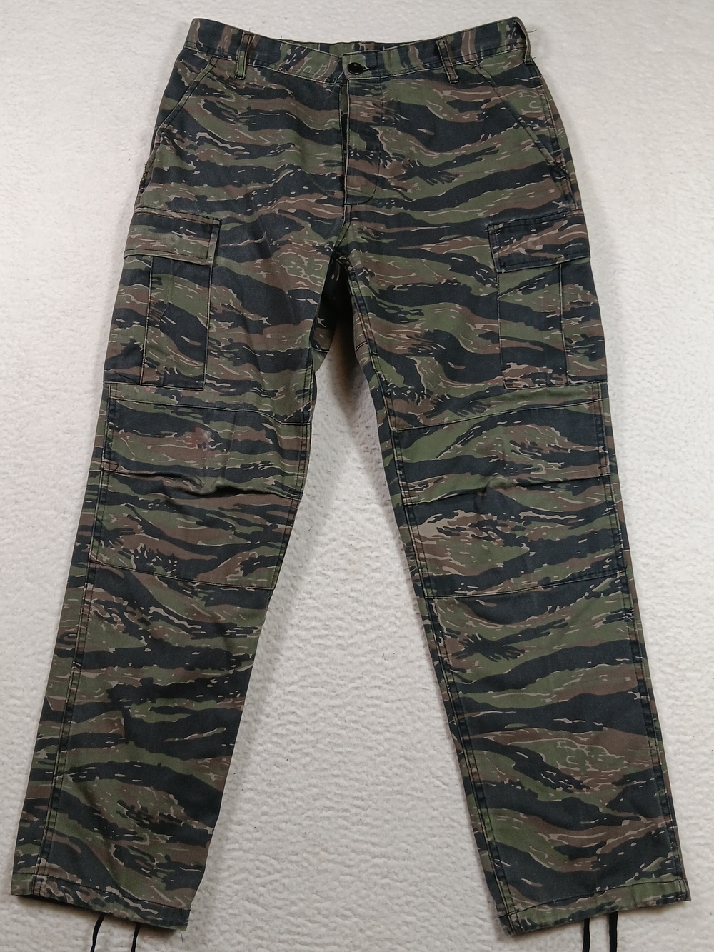 Tiger Stripe Camo Pants Mens Medium Reg 32x30 Rothco BDU Military Style Cargo
